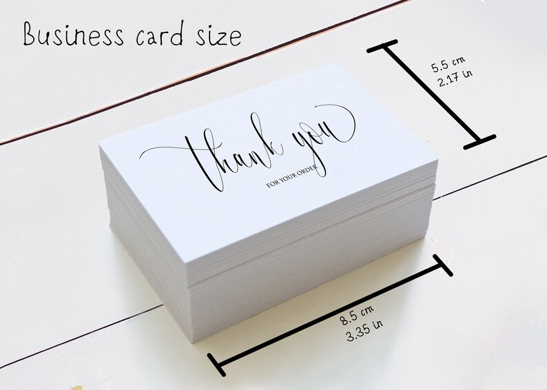 Bedankt voor uw bestelling mini-kaart pack bedankt voor uw | Etsy