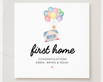 Personalized First Home Card: New Homeowner Congratulations