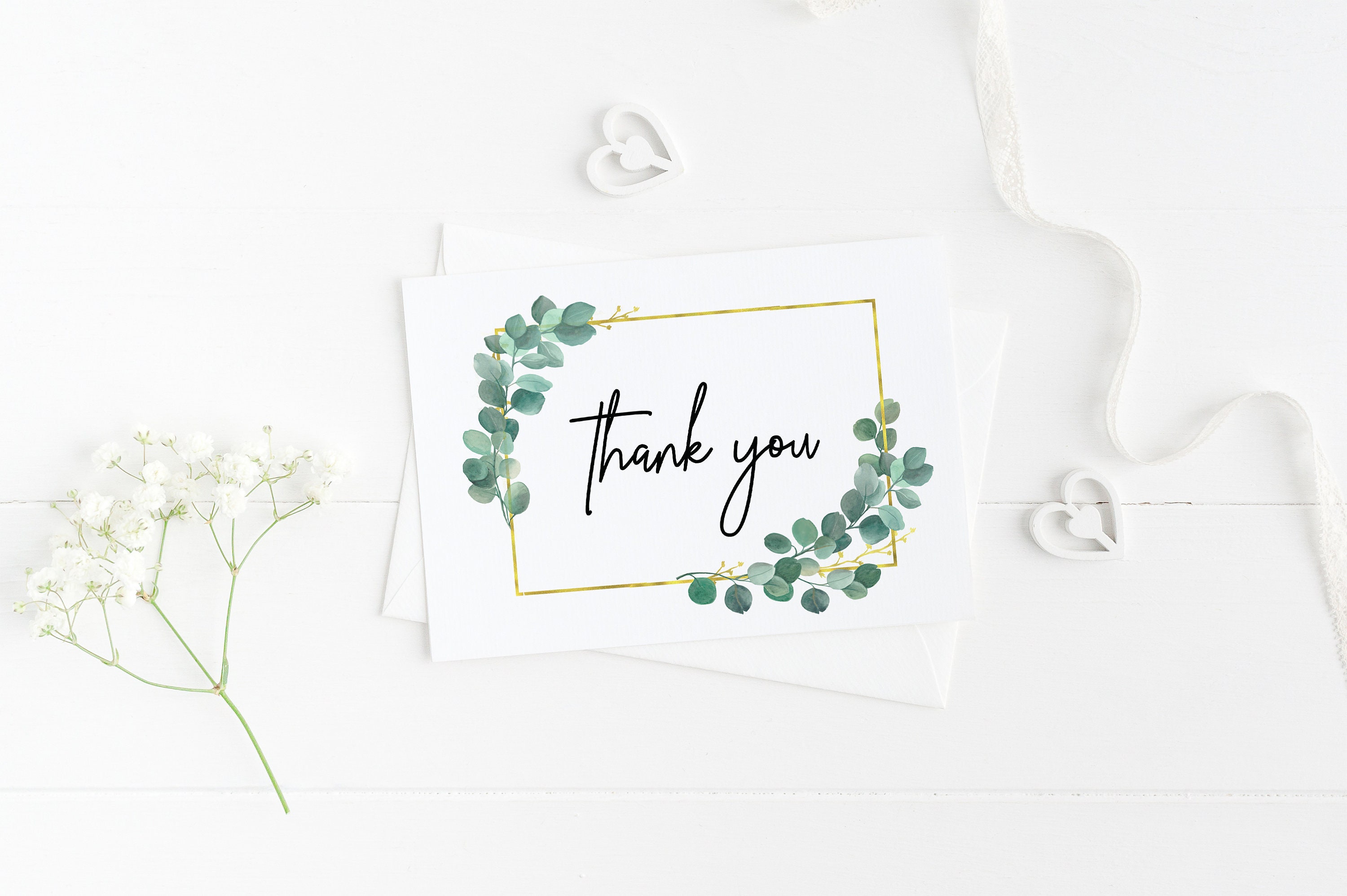 Luxury Thank You Card Pack Wedding Thank You Card Set Matte Etsy