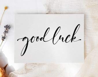 Good luck card pack | Teacher wishing luck cards | School students greeting cards | New Job card