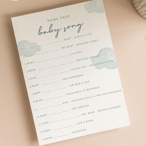 Name dass Baby-Song-Babyparty-Spiel | Auf auf und davon | Heißluftballon | Blau | Baby Junge | Streublümchen | Wissenswertes | UA103