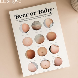 Bier oder Baby-Babyparty-Spiel | Disko Baby | Poppin' Flaschen | Baby Ära | Geschlechtsneutral | Babyparty Spiele | Streublümchen | D101