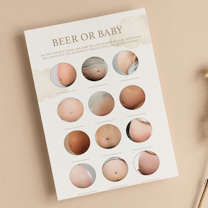 Bière ou Baby Shower Jeu | Jeux de baby shower | Thème Up and Away | Non sexiste | l'aventure vous attend | Révéler le genre | Saupoudrer | UA101