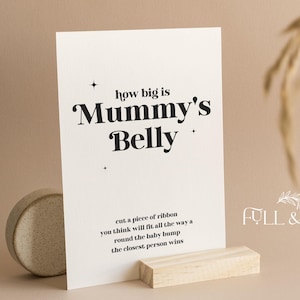 Signe de la taille du ventre de maman | Fête prénatale disco | Bouteilles Poppin' | Non sexiste | Baby shower de l'ère | Saupoudrer | D101