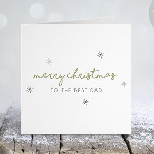 Frohe Weihnachten Papa | Merry Christmas To The Best Dad | Frohe Weihnachten | Weihnachtskarten familie | SC1