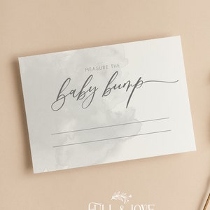 Mesurer le relief du bébé | Quelle est la taille du ventre de maman | Jeux de baby shower | Nuages gris | Non sexiste | Saupoudrer | Jeux | C101
