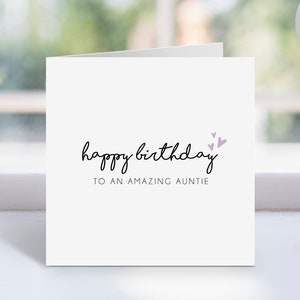Happy Birthday Tante | Alles Gute zum Geburtstag für eine fabelhafte Tante | Geburtstagsgrüße | Geburtstagskarte für Familie