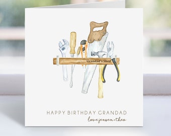 d'anniversaire personnalisée Hangar de grand-père | Boîte à outils DIY