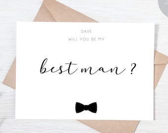 Personalised Groomsman Proposal Card – Groomsman, Usher Request