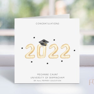 carte de remise de diplôme personnalisée | Félicitations | Quitter l'école | GSCE | Bravo | Université | Collège | Examens | Félicitations