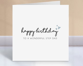 Happy Birthday Step Dad  | Happy Birthday for a wonderful Step Dad | Birthday Greetings | Birthday Card for Family