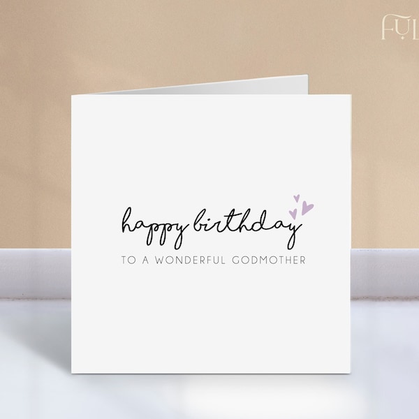 Happy Birthday Godmother   | Happy Birthday to a Wonderful Godmother | Birthday Greetings | Birthday Card for Family