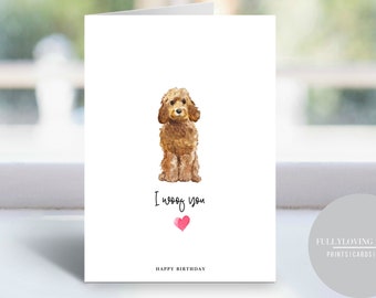 Birthday Card from the Dog | Personalised Birthday Cards | Favourite Human | Dog Mum | Dog Dad | Dog Lovers Gifts | Puppy Cards| Pets |