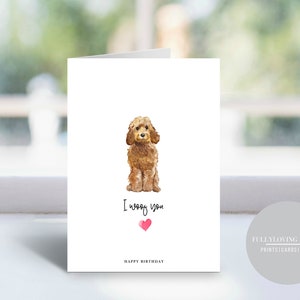 Birthday Card from the Dog | Personalised Birthday Cards | Favourite Human | Dog Mum | Dog Dad | Dog Lovers Gifts | Puppy Cards| Pets |