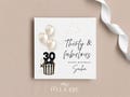 Personalised 30th Birthday Card | 30 and Fabulous | Black and White | Thirtieth Birthday | Milestone Cards | Personalised Greetings Cards