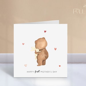 Alles Gute zum ersten Muttertag | New Mom | Mama | Mutter-Tages-Karte | Schlichte Muttertagskarte