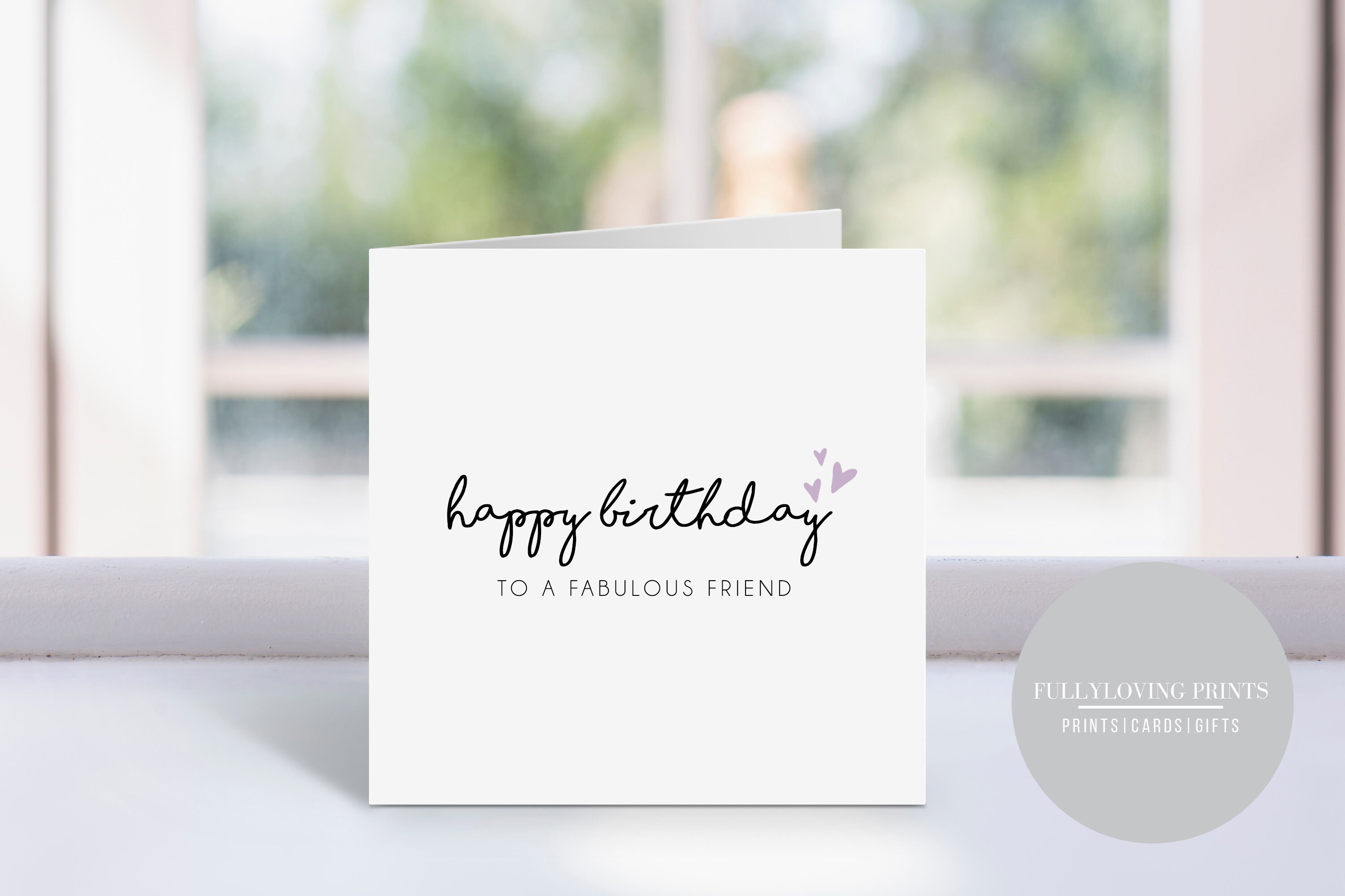 Happy Birthday Friend Happy Birthday to a Fabulous Friend | Etsy