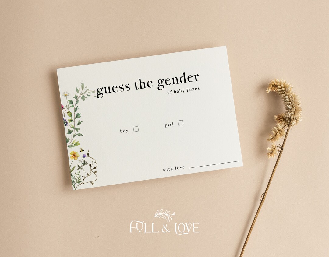 Personalised Guess the Gender Game Cards Gender Reveal Party Baby Personalised Guess the Gender Game Cards Gender Reveal Party Baby