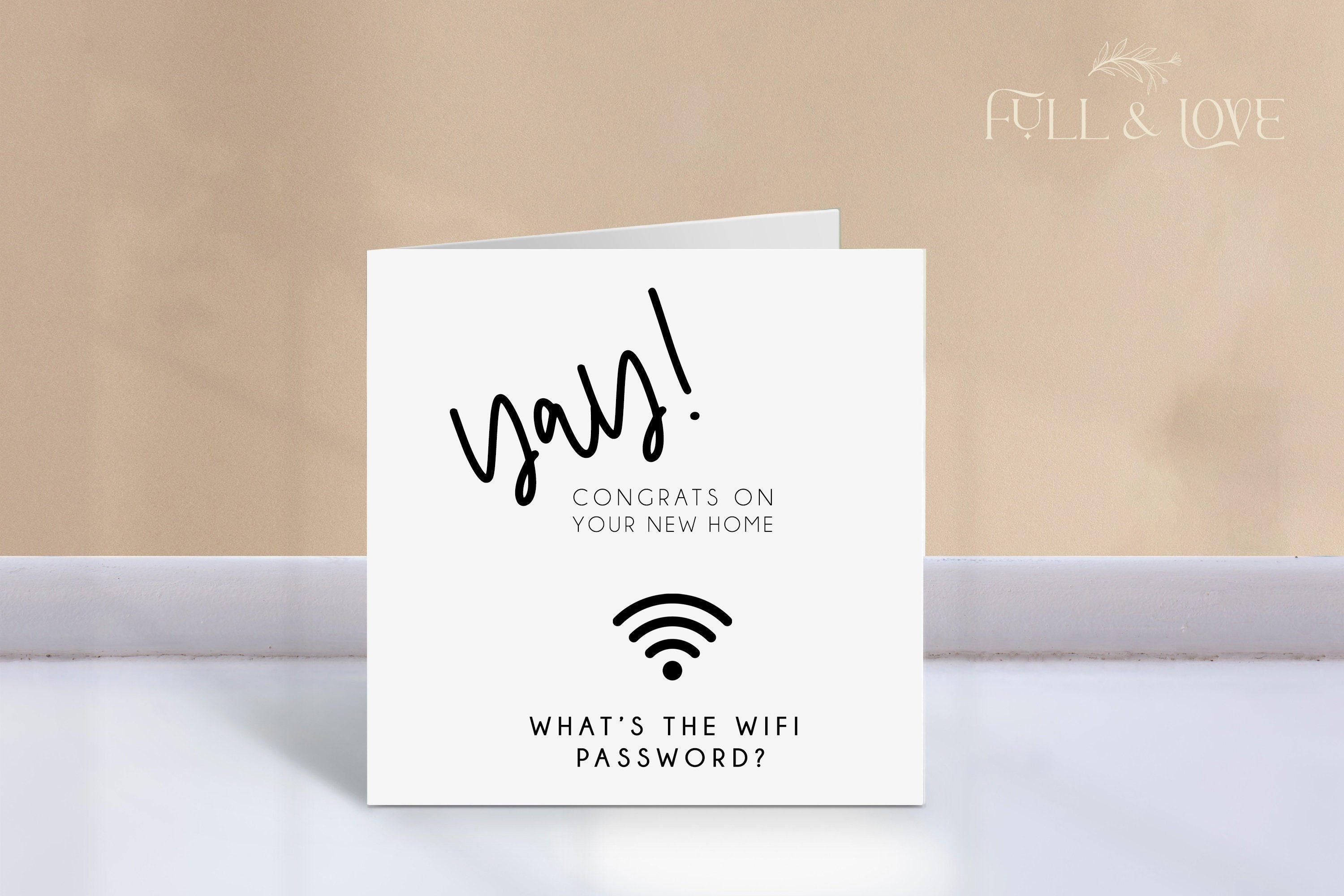 New Home Card Wifi Password Card Funny New Home Card - Etsy Singapore