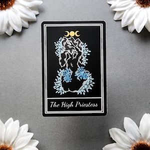 The High Priestess Tarot Card 2x3-inch Sticker
