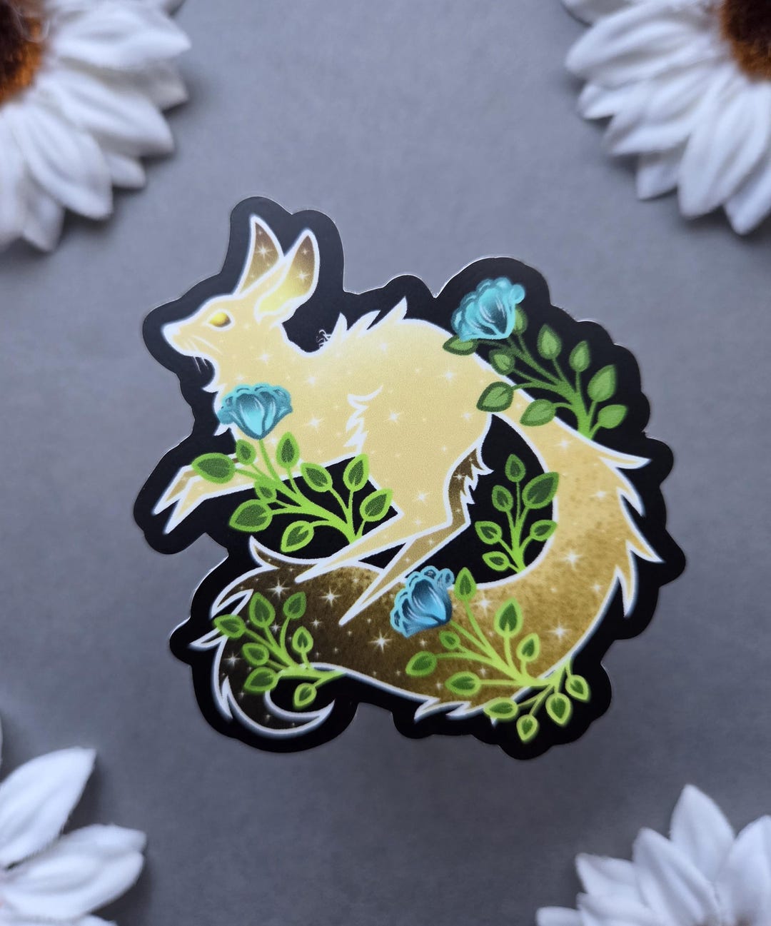 Golden Fennec Fox 2.59×3-inch Matte Waterproof Sticker - Etsy