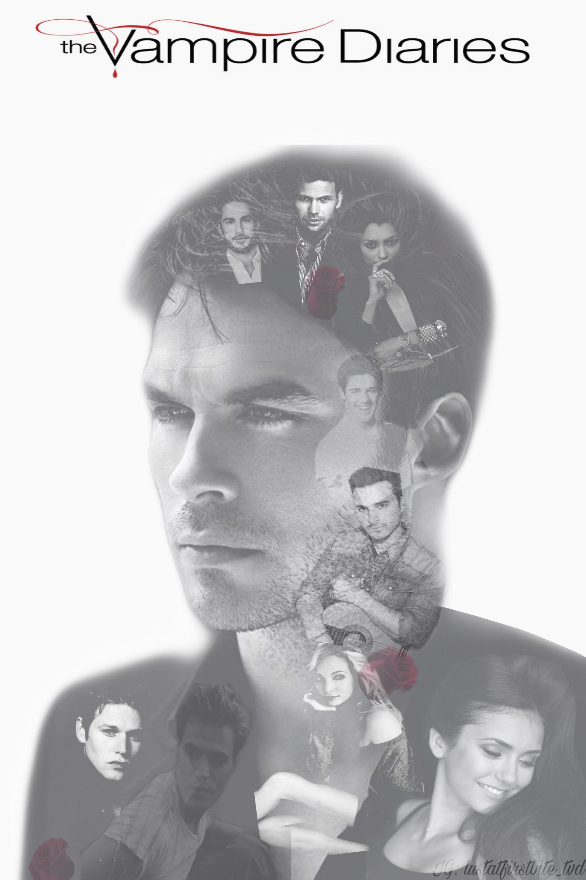 Die Vampir Tagebucher Tvd Plakat Die Vampir Tagebucher Etsy