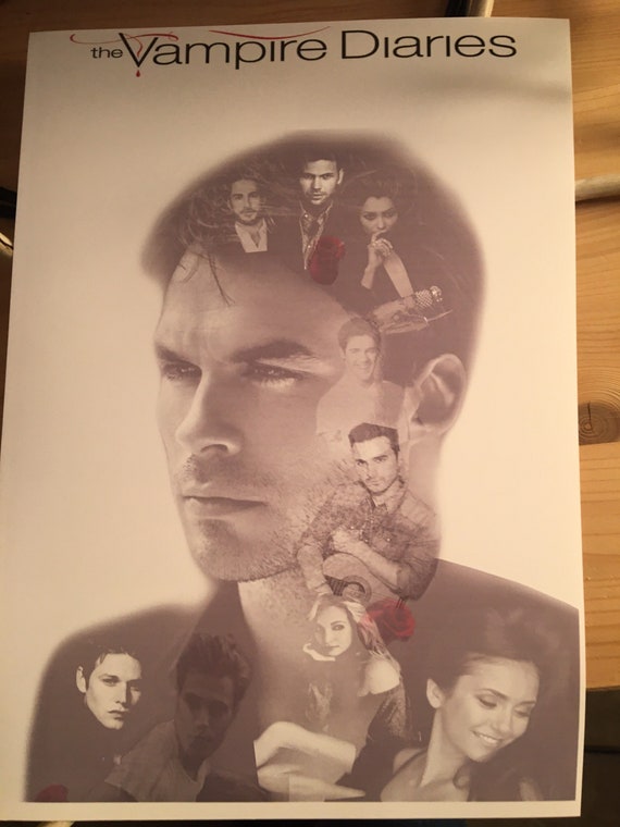 Die Vampir Tagebucher Tvd Plakat Die Vampir Tagebucher Etsy