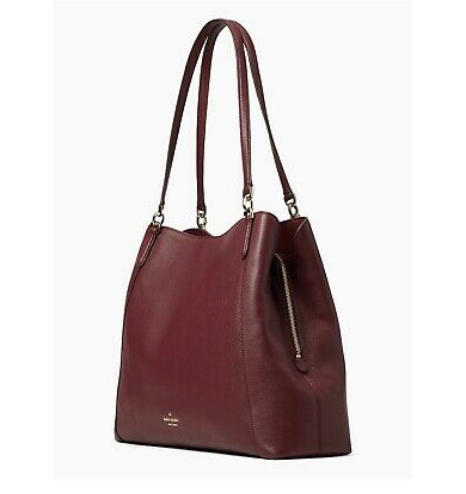 Kate Spade Jackson Cherrywood Leather Large Shoulder Tote Etsy