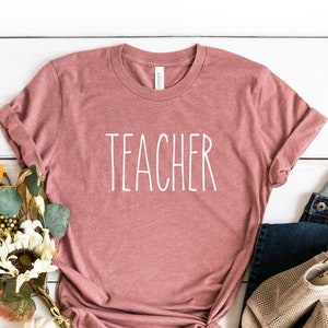 Rae Dunn inspired Teacher Shirt, Teacher T-Shirt, Teacher gift, Cute Teacher Shirt, Rae Dunn Teacher Shirt, Rae Dunn Inspired Teacher Tee