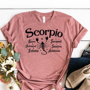 Scorpio Zodiac Shirt, Scorpio Horoscope Shirt, Scorpio Astrology Shirt, Scorpio Birthday Gift, Scorpio Sign Tee,Scorpio Birthday Present Tee