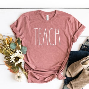 Teacher Shirt, Rae Dunn Inspired Teacher Shirt, Teacher T-Shirt,  Cute Teacher Shirt, Rae Dunn Teacher Shirt, Rae Dunn Inspired Teacher Tee
