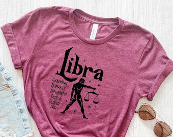 Libra Zodiac Shirt, Libra Horoscope Shirt, Libra Astrology T-Shirt, Libra Birthday Gift, Libra Sign T-Shirt, Libra Birthday Present T-Shirt