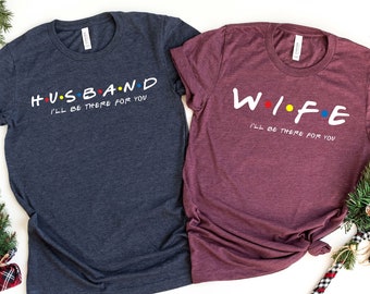 Wife and Husband Shirts, Wife Shirt, Husband Shirt, Wife and Husband Couple Shirts, Honeymoon Couple T-Shirt, Wifey Shirt, Honeymoon Shirt