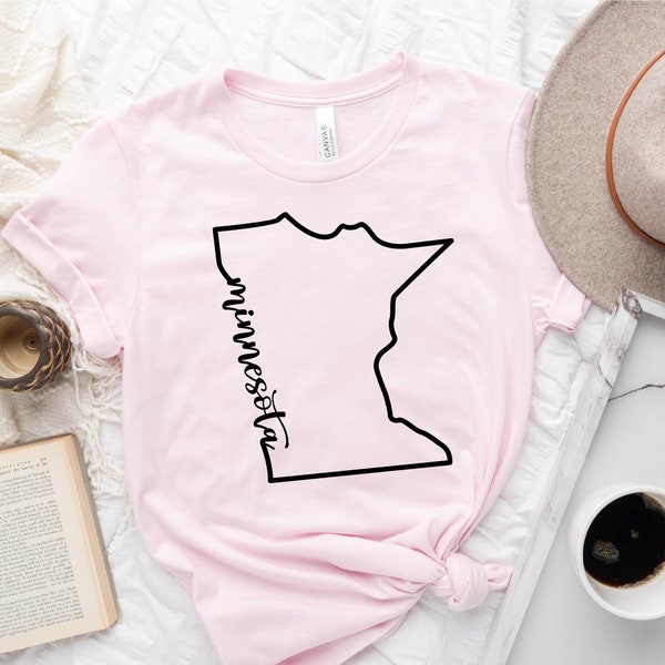 Minnesota State Shirt, Minnesota State Map Shirt, Minnesota Travel Gifts, State of Minnesota, Minnesota Map Tee, Minnesota State Sweatshirt