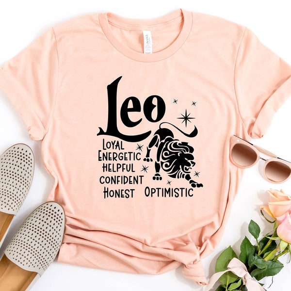 Leo Zodiac Shirt, Leo Horoscope Shirt, Leo Astrology Shirt, Leo  Birthday Gift Leo Sign Shirt,Leo Birthday Present Shirt,August Birthday Tee