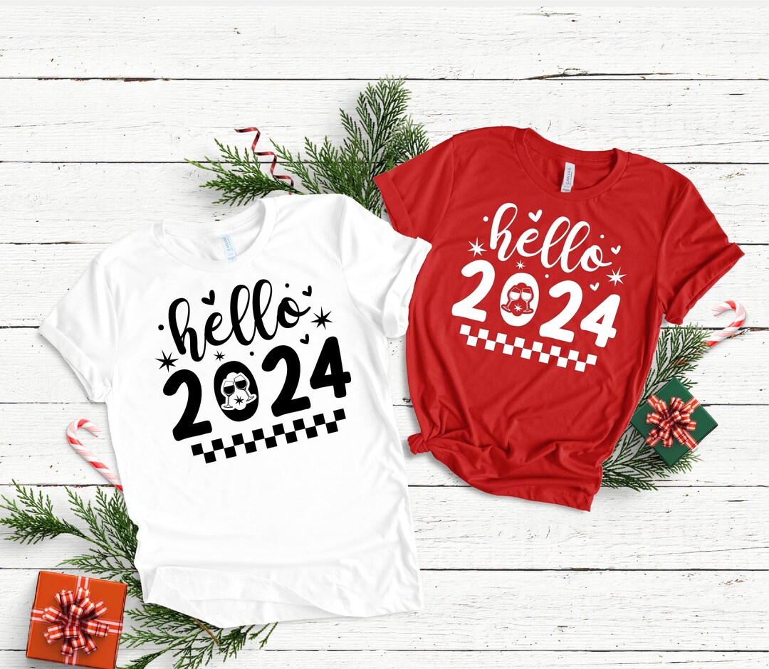 Hello 2025 Tshirt, 2025 Celebration Shirt, New Year Party Tshirt