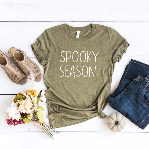 Chemise de saison effrayante, saison effrayante, chemise effrayante, chemise d'Halloween, chemise d'automne, tee-shirt d'automne mignon, chemise d'Halloween drôle, chemise d'Halloween pour femmes