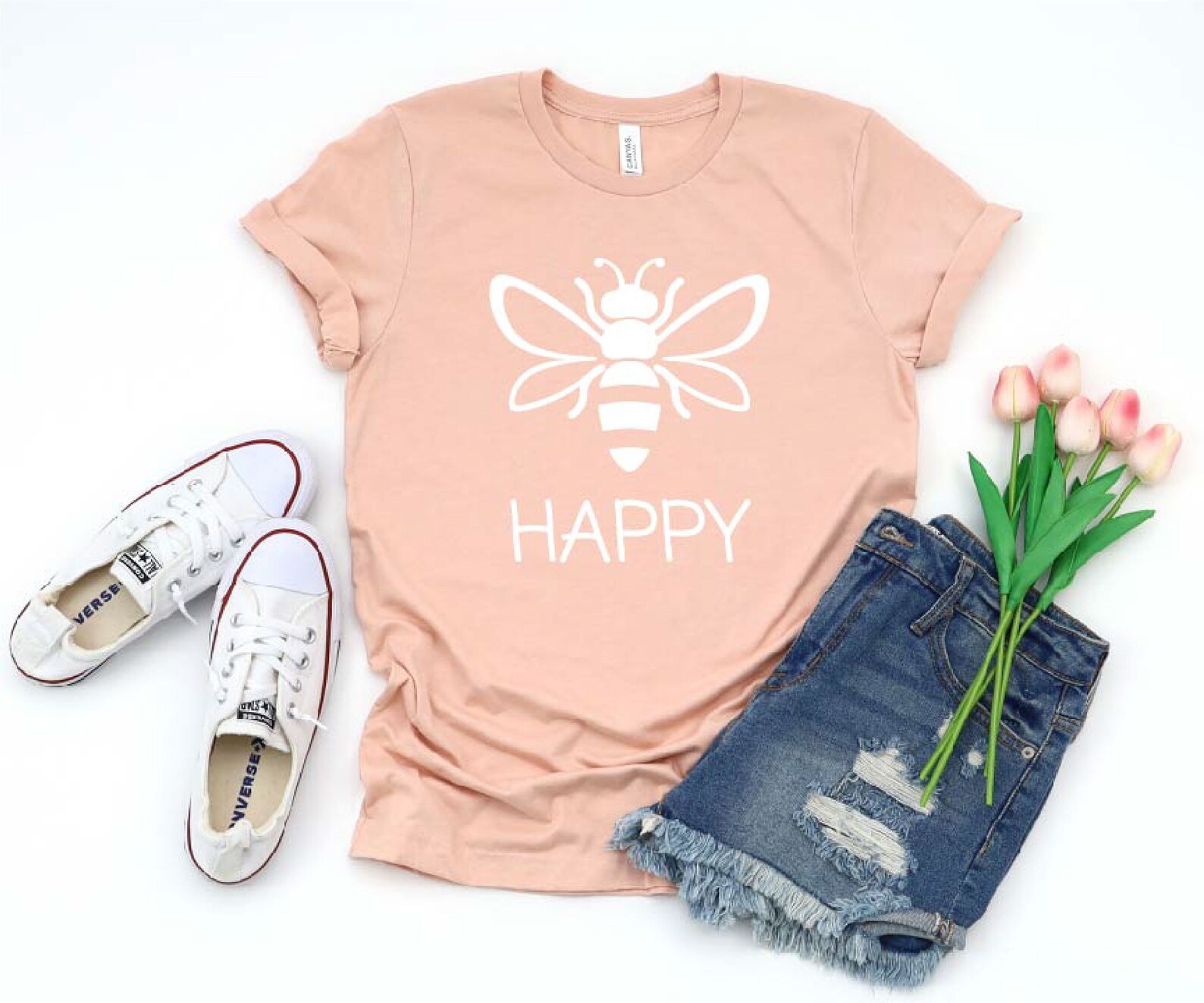 Bee Happy Shirt Bee Shirt Happy Shirt Motivational Shirt Etsy