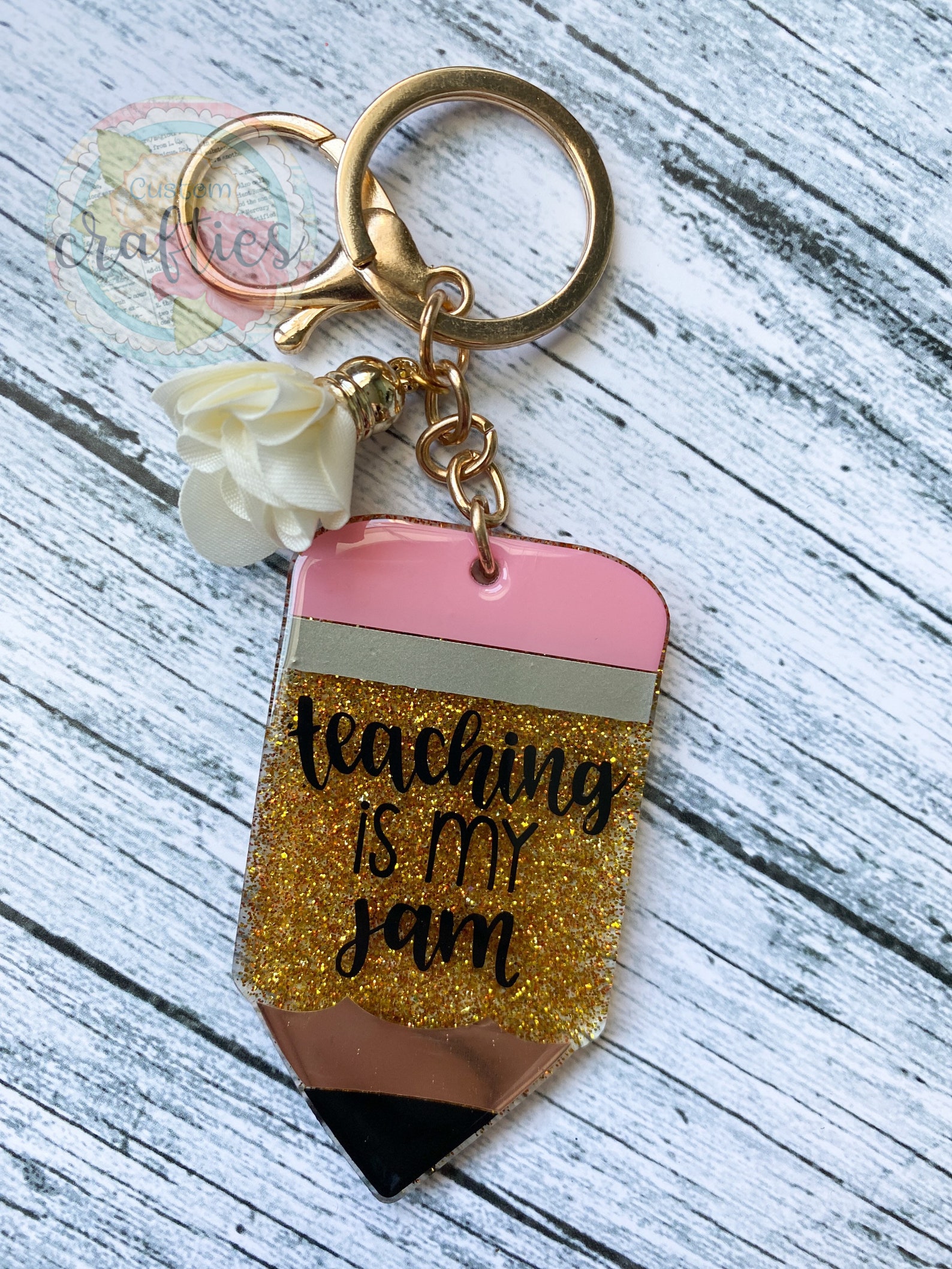 Teacher Keychain | Etsy