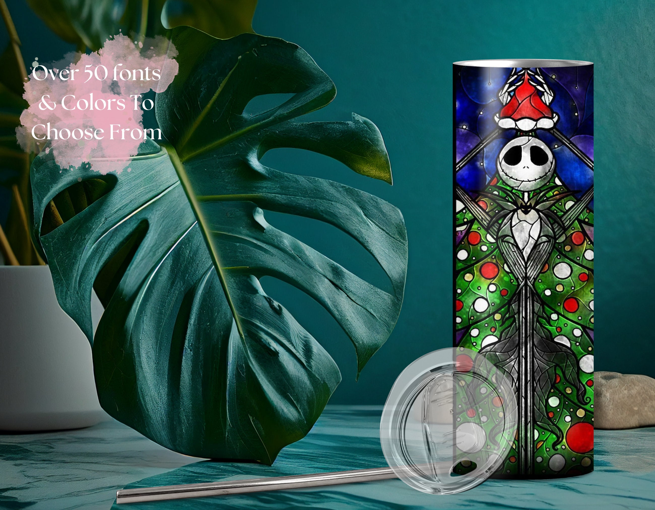 Discover Jack and Sally Skellington Tumbler,  Nightmare Before Christmas Gift, Custom Spooky Halloween Tumbler, Oogie Boogie Christmas Town Custom