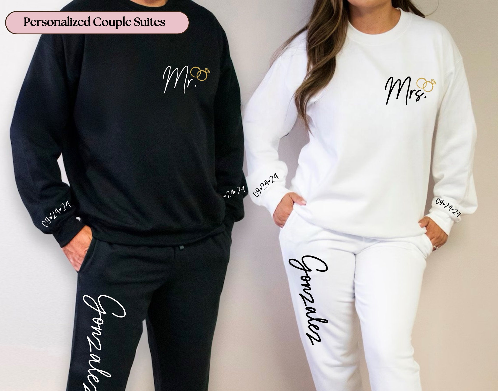 Family Matching Jogger Suit Custom Color, Matching Family Custom Color  Sweatsuit, Custom Color Tracksuits, Custom Color Hoodie & Jogger Set 