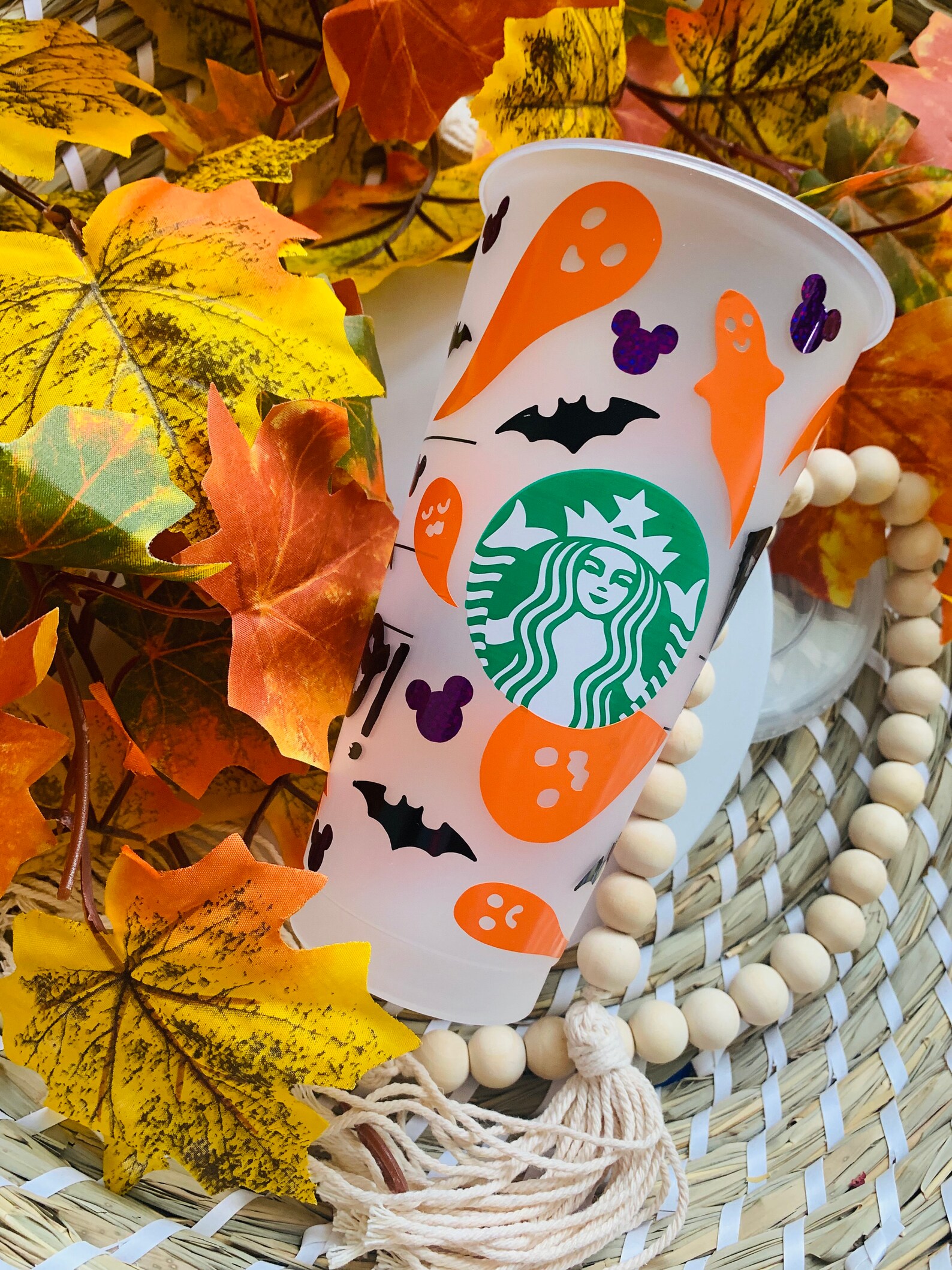 Disney Halloween Starbucks Cup Mickey Boo Ghost Starbucks Etsy