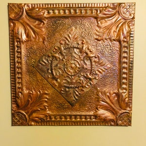 Antique Canadian Ceiling Tiles 1908 - 1915 - Approx. 23.5 x 23.5"