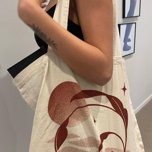 Yoga bag, oversized organic cotton , beach bag, vacation bag, eco friendly digital print,