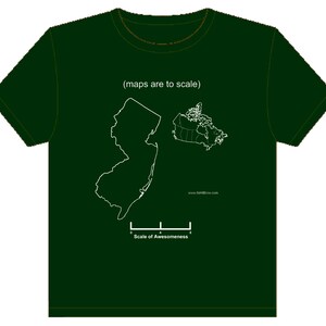 Los mapas son a escala (Awesomeness Camiseta)
