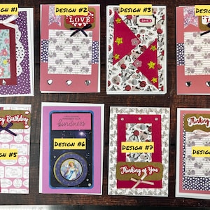 Tarjetas de felicitación hechas a mano, estilo álbum de recortes. Tarjeta de felicitación. Tarjetas hechas a mano. ¡Perfecto para el cumpleaños de alguien especial o simplemente porque sí! #hecho a mano