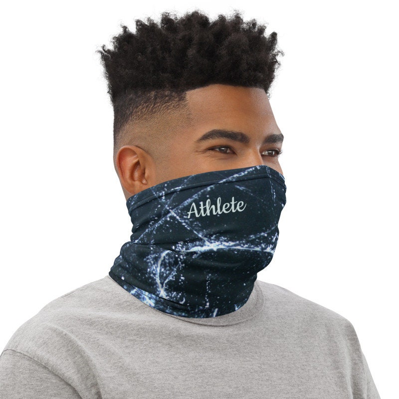 Personalized Ice Skate Blade Marks Neck Gaiter Face Covering Etsy