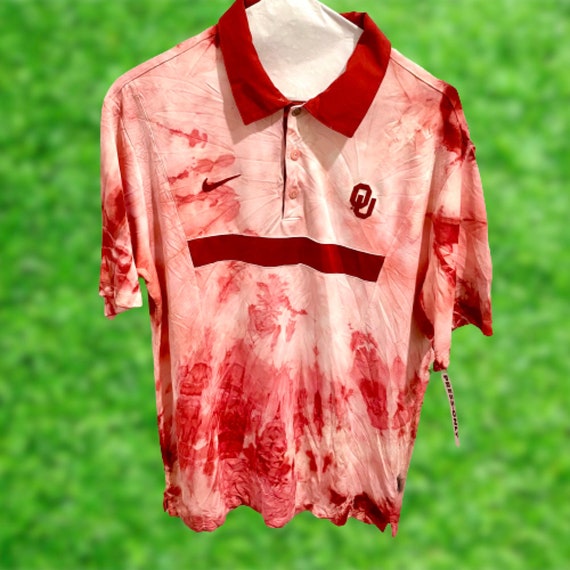 Oklahoma Sooners Nike Tie-dye Polo the 