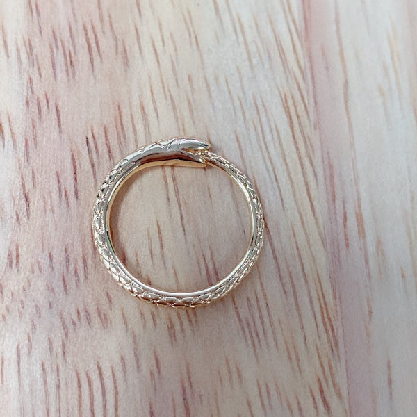 1 pc 18 x 18 x 3 mm Wholesale 24K Gold-Filled Ouroboros Snake Ring Charm, Charms for Necklace Bracelet Earring Making