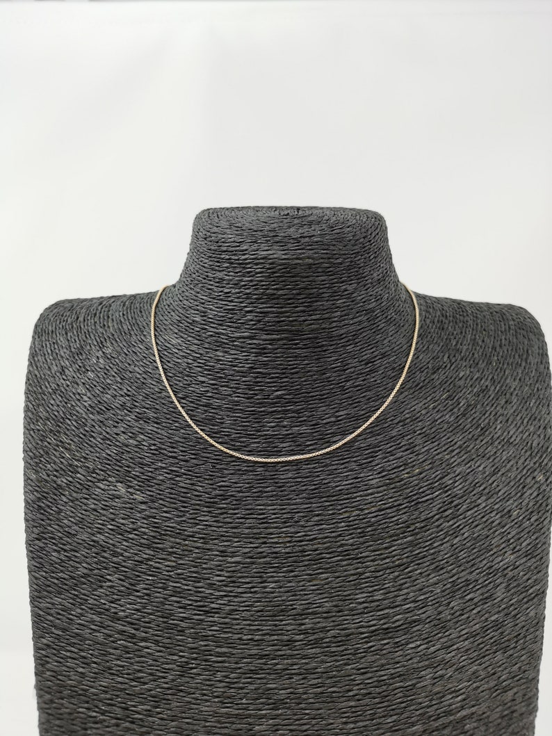18K 15.5 Inch Real Gold Plated Cable Necklace Chain for Jewelry Necklace Making 15 12 x 132 x 132 Inches